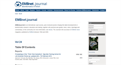 Desktop Screenshot of journal.embnet.org